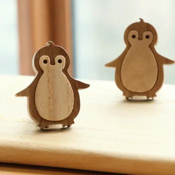 Симпатичен Пингвин на Дървени Мебели за дома дръжка, Дръжки на Вратите Дръжки за Чекмеджета на шкафа С Винтове Дървени Стенни куки, Аксесоари