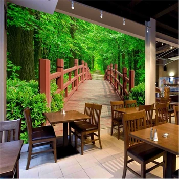 beibehang тапети за хола фонова картина HD горски дървета, дървени Природа арт тапети за спални хотел-3D