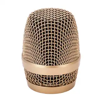 Текстилен калъф за микрофон, окото с топка глава, златно покритие за караоке
