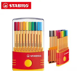 Stabilo 88 Fiber Pen Fineliner Гел Химикалки 0,4 мм 10/20/25 Цвят Професионален цветен игрален маркер Ученически канцеларски материали 1 комплект